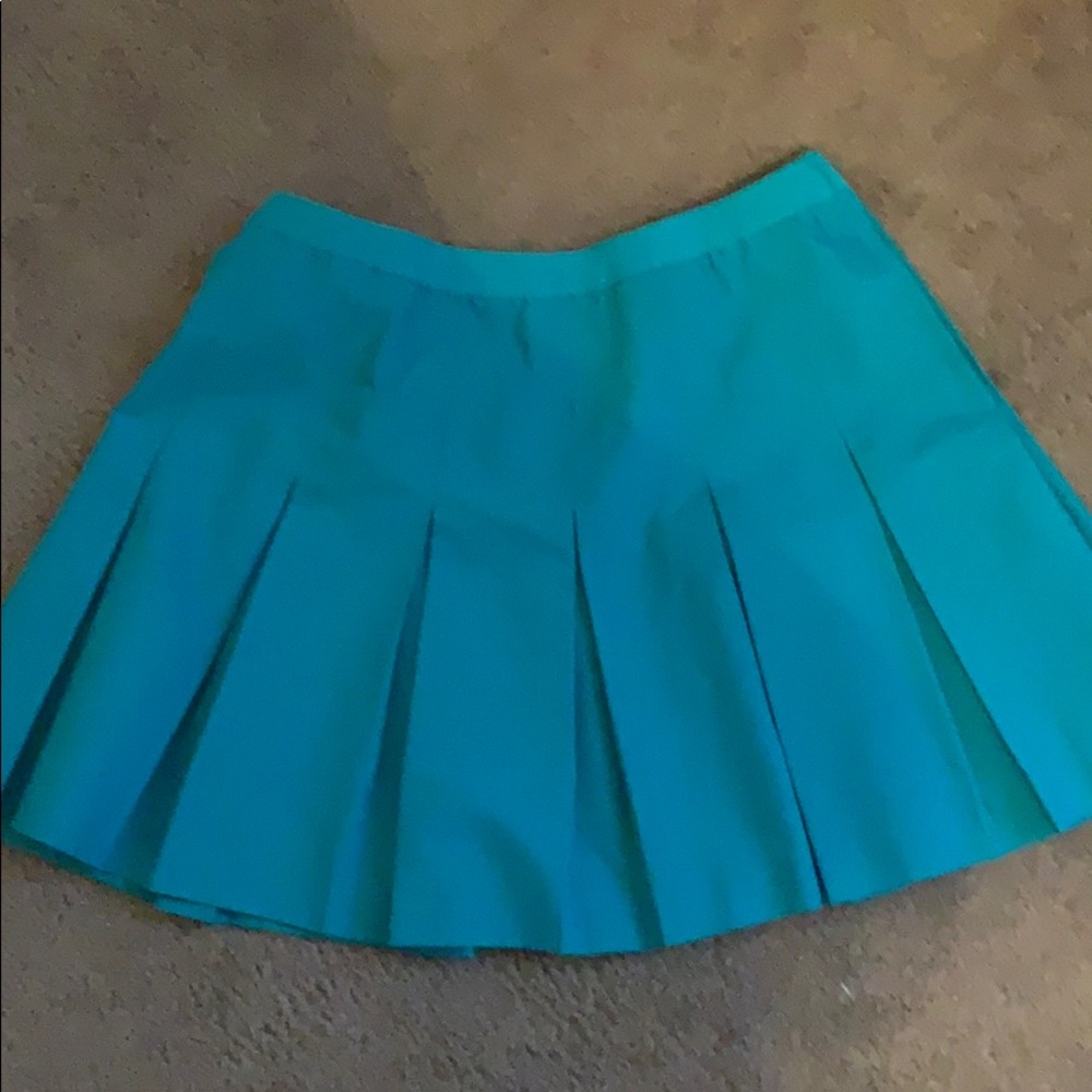 Teal mini skirt